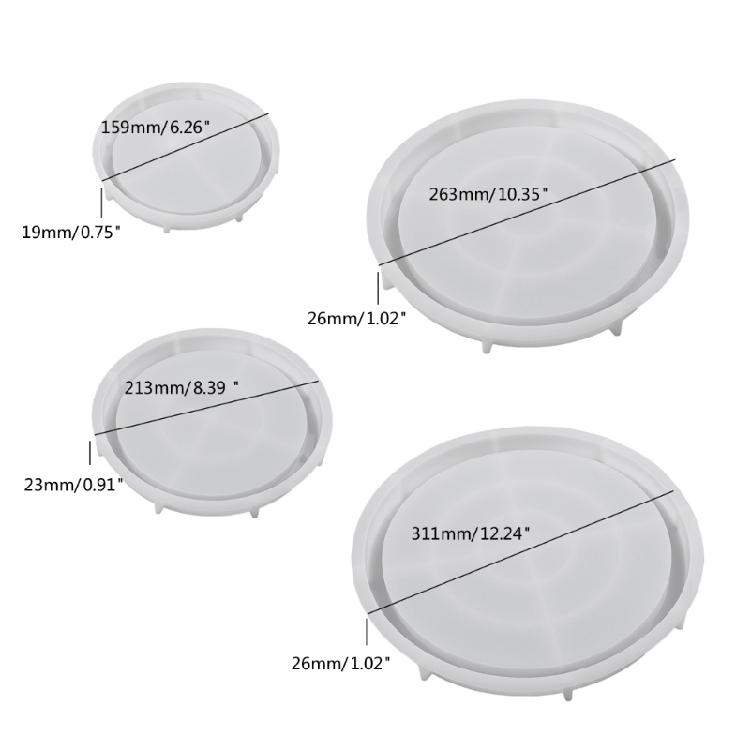 Dish Resin Epoxy Casting Moulds for Fruit Tray, Home Decorations Molds Tray Mold