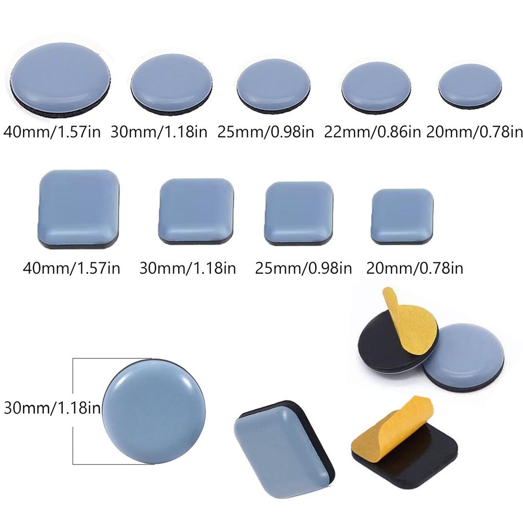 4pcs Anti-wear Furniture Leg Slider Pad Self-adhesive Floor Protector Easy To Move Heavy Table Sofa Slider Pad Chair Accessories
