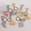 Silicone Keychain Mold with Hole Letter/Numbers Charm Key Pendant Crafting Mould Handmade Jewelry Making Supplies