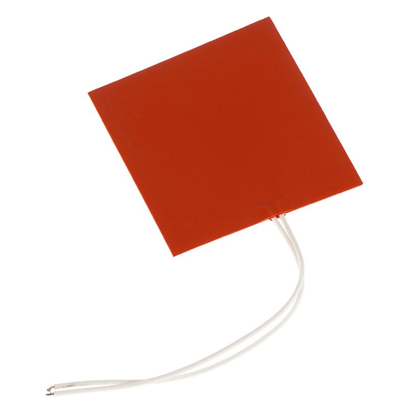 40W 12V Silicone Heating Pad Square Rubber Heat Mat Heated Bed Plate Flexible Waterproof 3D Printer