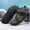 Non-slip snow boots men's winter thick-soled piled thickened warm cotton shoes new short Northeast cotton boots