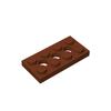 MOC 10PCS 3709 Plate 2x4 With 3 Holes Building Blocks Kit High-Tech Board Bricks Educational Particle Toy Children Birthday Gift