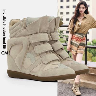 Invisible Insole Height-increasing High-top Shoes for Women, Versatile Casual Shoes for Sportswear