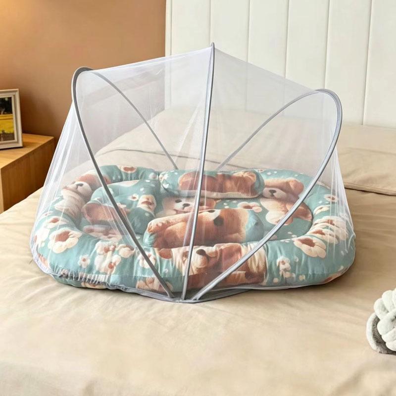 Bebek Cibinlik Yatak Seti Uyku Pedi ve Yastık (0-3 Yaş)