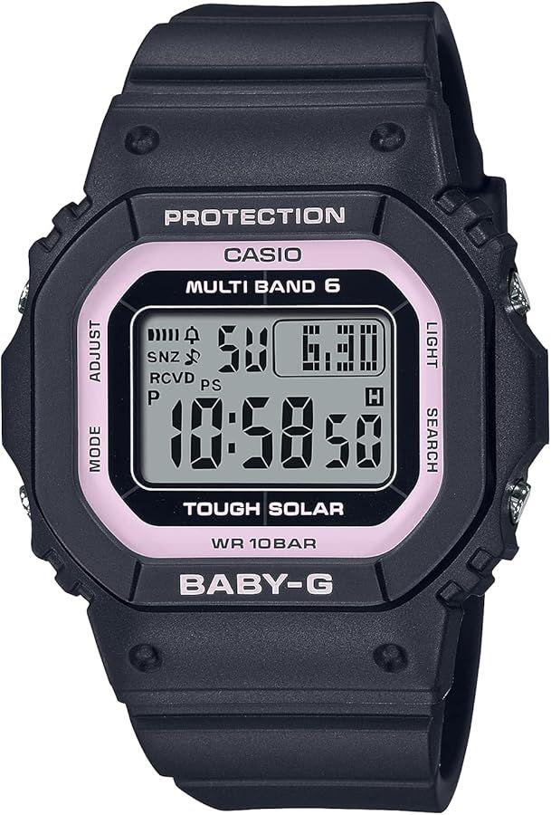 

[USED] CASIO BABY-G Black/Pink Solar Radio-Controlled Baby-G
