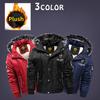 Outdoor Casual Down & Parkas Coat Oversize Plus Velvet Thick Keep Warm Winter Men's Black Red Padded Oversized Jacket