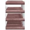Vidaxl 12-Bottle Wine Rack, Brown, Solid Pine Wood