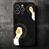Funny Cartoon Goose Game Soft Phone Case for iPhone 16 16E 17 Air 15 Pro Max 14 Plus 13 Mini 11 12 7 Black Cover Back Shell
