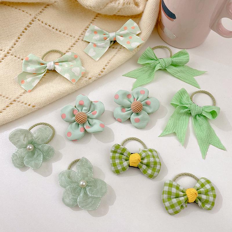 Colorful Elastic Hair Band for Girls - Durable Bow Hair Ring and Headdress