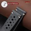 Breathable Cowhide Watch Band Oil Wax Genuine Leather Bracelet Quick Release 20mm 22mm Straps Black Brown Red Wristband for Men