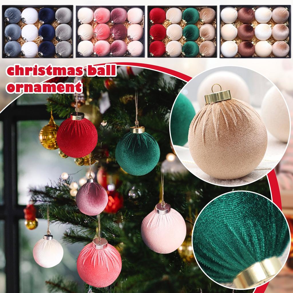 Christmas Tree Ornaments, Christmas Ball Decoration Set Red Green And Gold Christmas Ball Shatterproof Hanging Tree Ornament Set