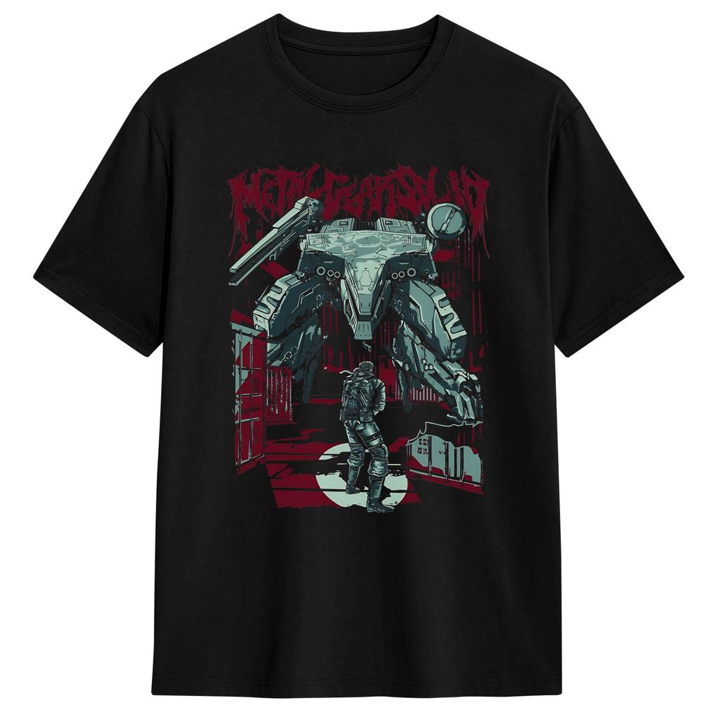 Unisex TShirt Metal Gear Solid MGS Game Vintage Cotton Tee Shirt Short Sleeve  T Shirts Round Neck Clothing Birthday Gift