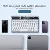 Transparent Wireless Bluetooth-compatible Keyboard Mute Lightweight Portable Compatible For Ipad