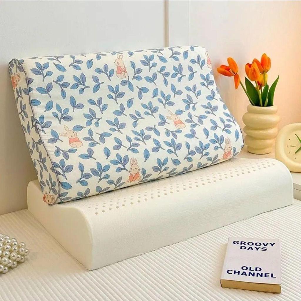 G5ZG5Z Latex Pillow: Removable, Washable Core for Kids & Babies; Neck Support for Cervical Vertebrae; Ideal for Primary School & Kindergarten.