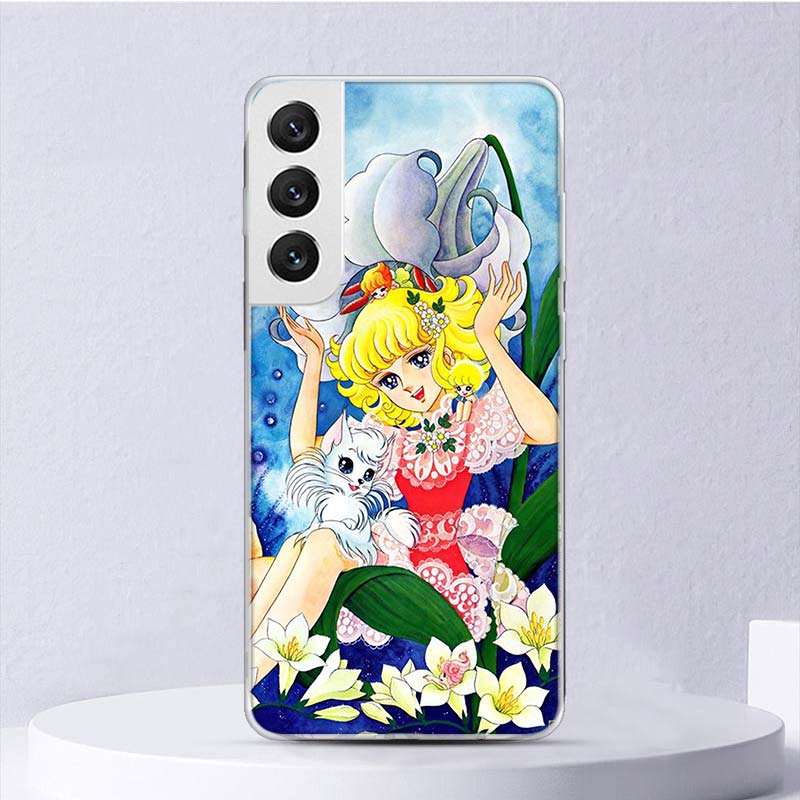 Candy 90s Anime Soft Case For Samsung Galaxy S25 S24 S23 S22 Ultra Phone Cover S20 FE S21 Plus S25 Edge + Funda Coque Galaxy S25