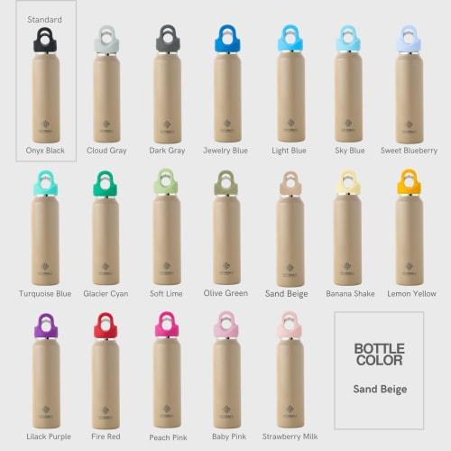 [REVOMAX Official] 32oz 950ml Stainless Steel Bottle, Carbonated, Cap Sold Separately, Keeps Hot for 18 Hours, Cold for 36 Hours, Vacuum Insulated, Gi