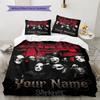 Name Custom Slipknot Pattern Bedding Set Quilt Cover Pillowcase Home Decor Gift (1 * Duvet Cover + 2 * Pillowcase, Without Core)