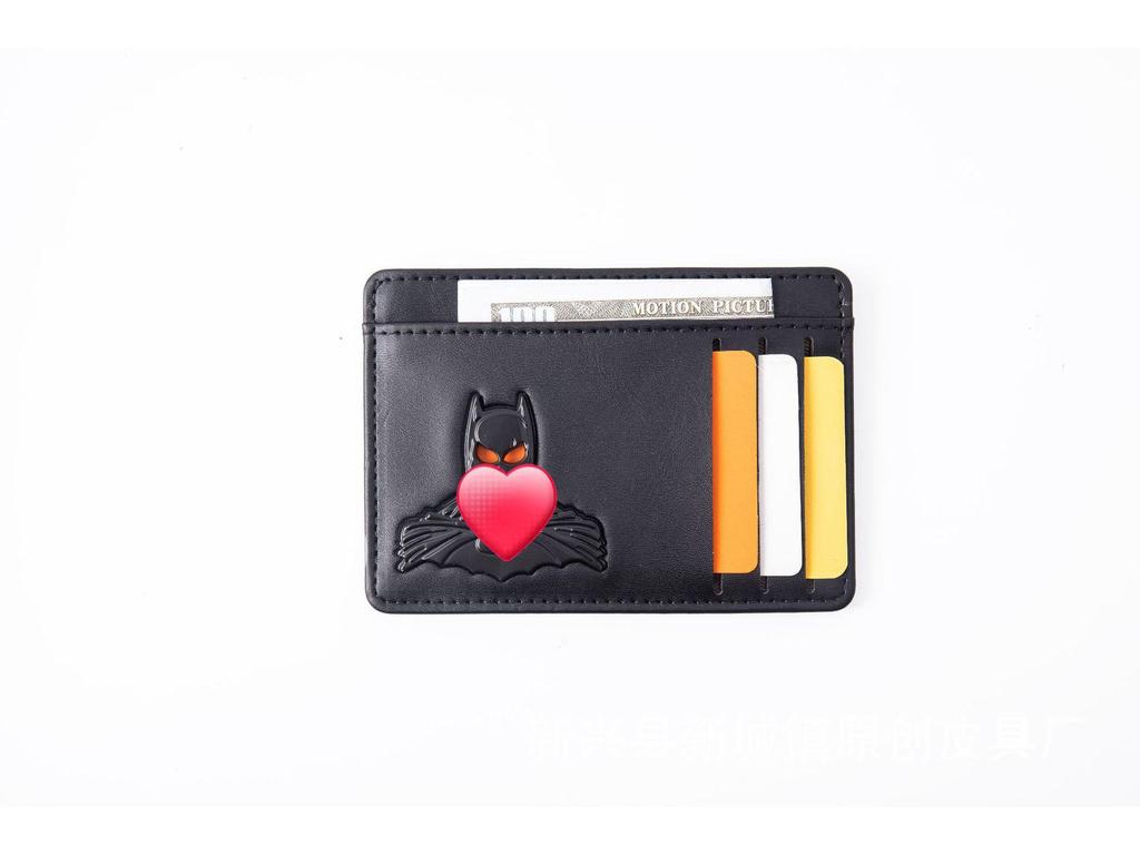 Retro Multifunkční Kovový 3D Držák na Karty Marvel Batman Neformální Pánská Peněženka