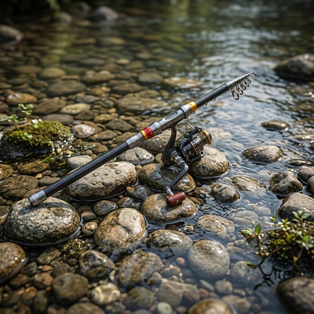 Carbon Fiber Telescopic Fishing Rod Set - Customizable and Popular!