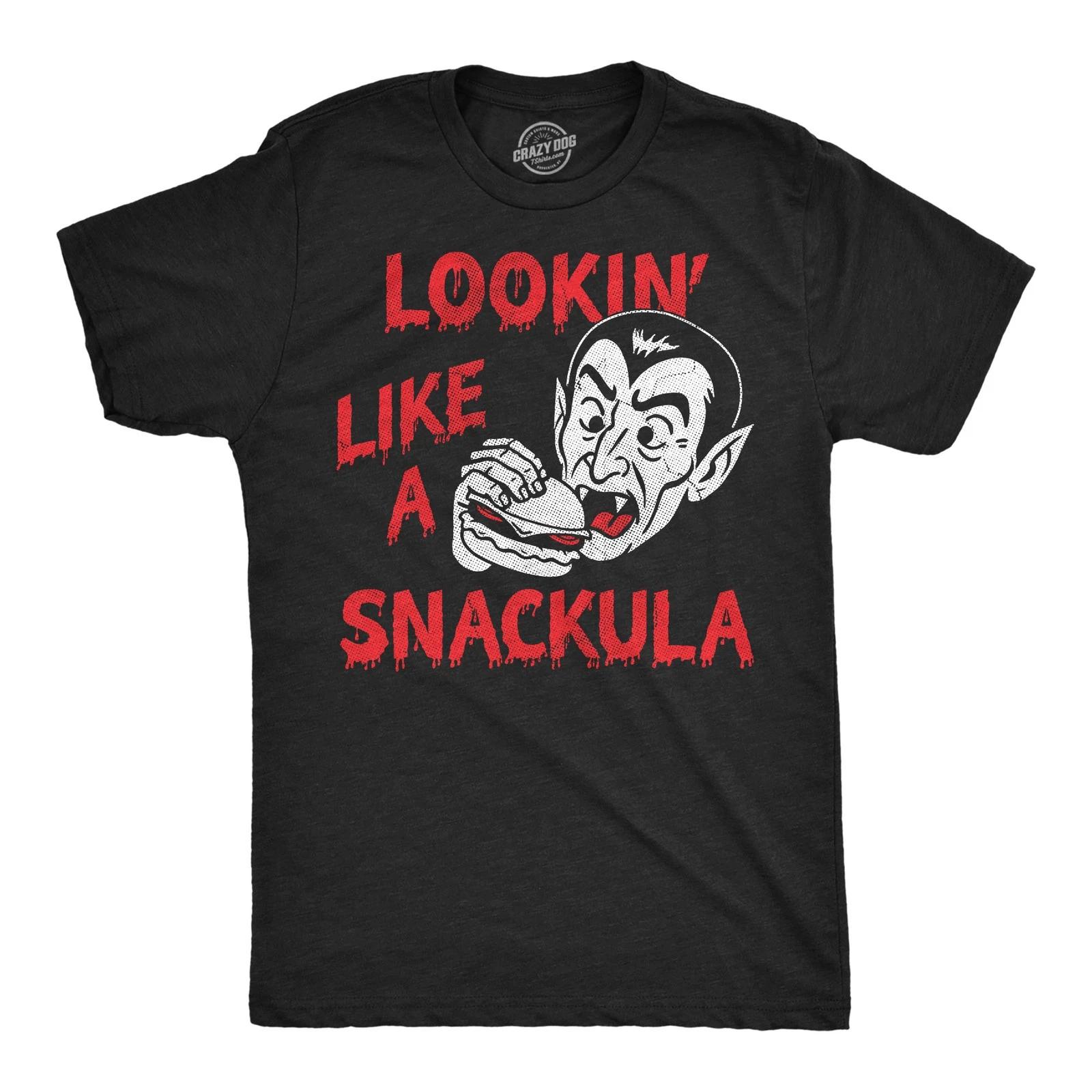 Mens Funny T Shirts Lookin Like A Snackula Sarcastic Vampire Graphic Novelty XXXXL