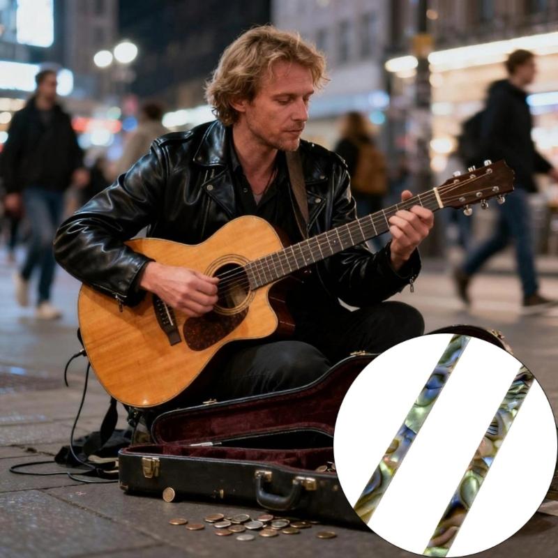 Elegant Guitar Shell Inlay Binding Decoration for Enhances Visual Appeal and Premium Material Durability