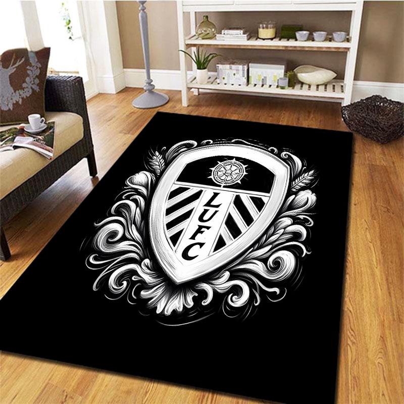 Leeds United Football Club Carpet Rug for Living Room Bedroom Home Sofa Decoration,Kids play Non-slip Floor Mat