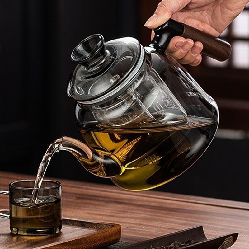 2025 Explosion-Proof Glass Electric Tea Infuser with Large Capacity and Ceramic Boiler