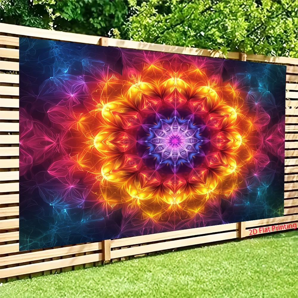 2D Plane Flame-shaped Flower Petal Decoration for a Mysterious Universe Theme Suitable for Indoor Parties Polyester Fiber