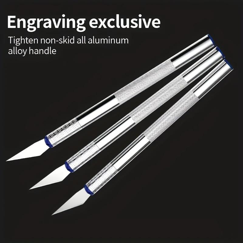 13pcs Sculpture Carving Knife Set,Aluminum Alloy Craft Knives Precision Blades,Manual Engraving Tool Kit,for Paper Cuttings.DIY