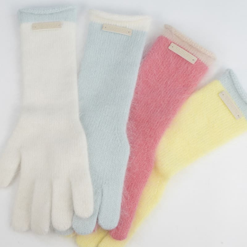 Meminn Heritage Angora Fingerhole Long Gloves 8clolors