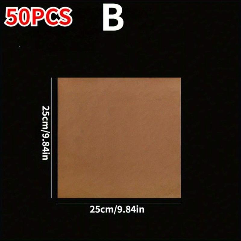 50Pcs Oil-Proof Food Wrapping Paper Sheets for Sandwiches Burgers Fries Baking Cooking Picnics Family Events and Kitchen Use