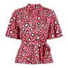 Mela London Womens/Ladies Animal Print High-Neck Blouse