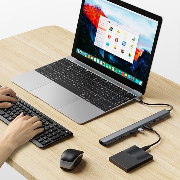 USB-C auf HDMI 4K Adapter - BOOLING - 10 in 1 - Aluminium - 100W - Ethernet