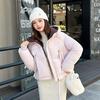 Women's Short Cotton-padded Twill Hooded Winter Jacket