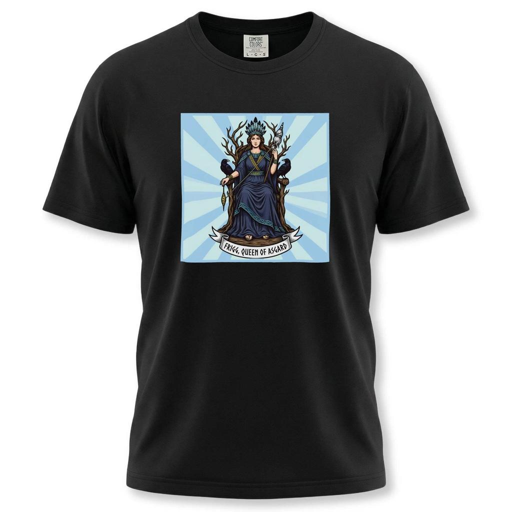 Frigg Queen of Asgard T-Shirt | Norse Mythology Goddess Ravens Unisex Tee