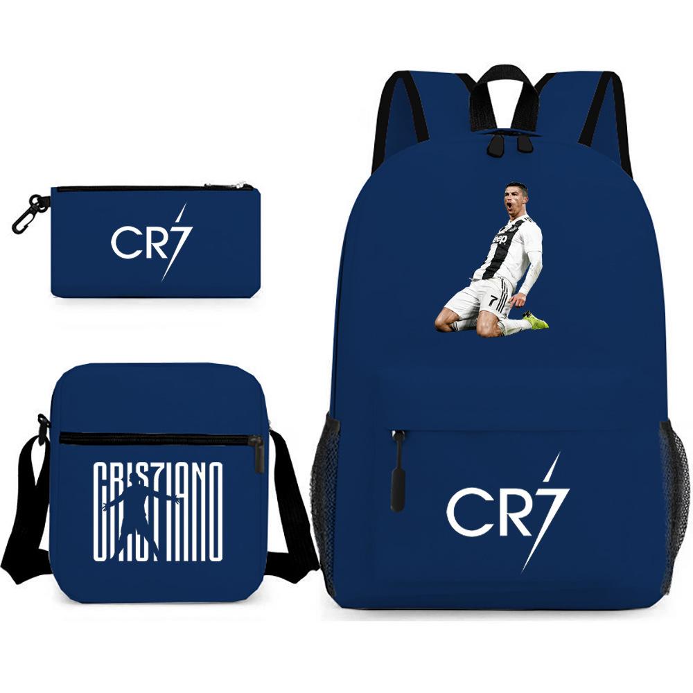 Stitc Cartoon Full Print Backpack Student Bag Pencil Case Two-Piece Set Children'S Backpack
