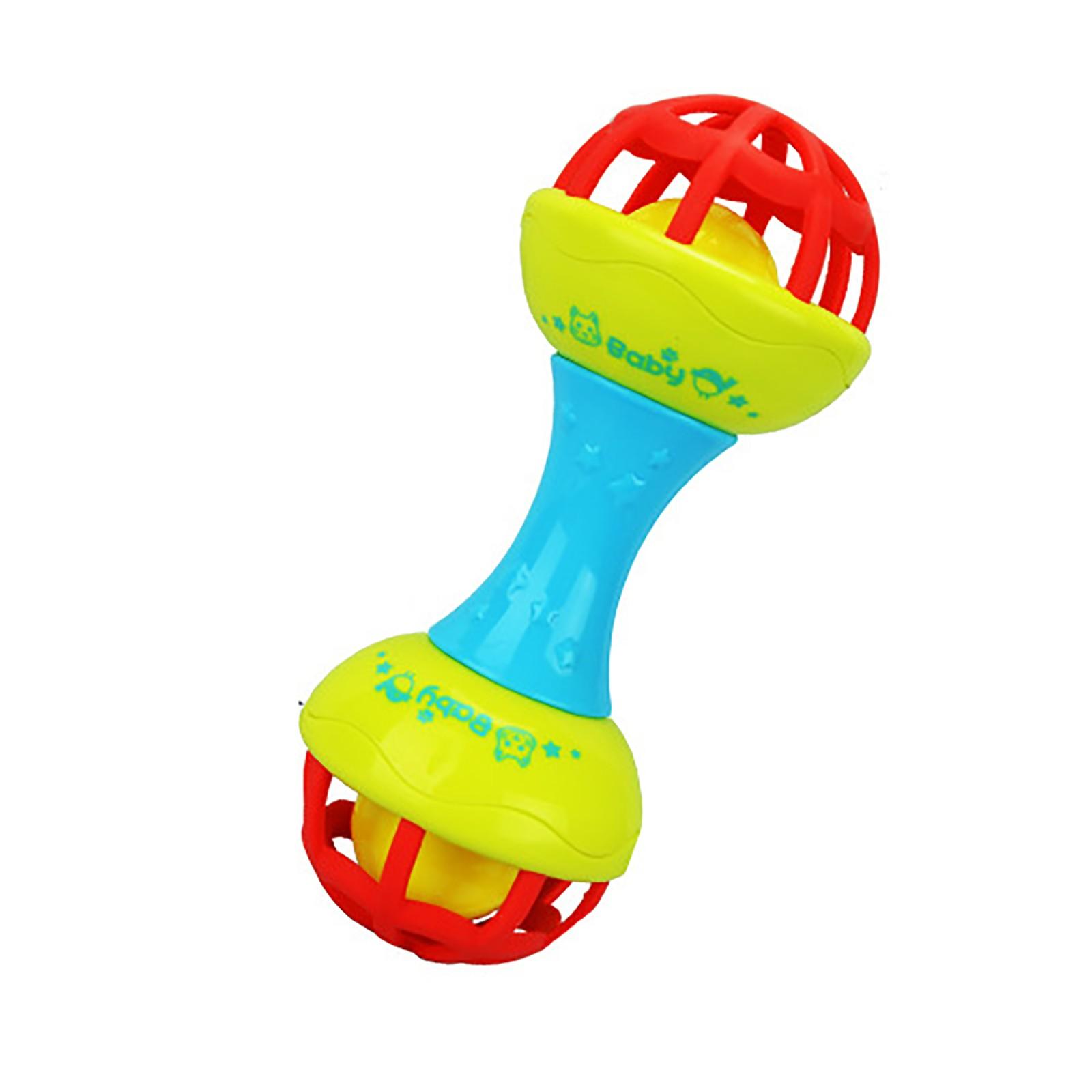 

Baby Musical Hand Shaking Rattle Toy Todder Educational Teether Dumbbell Toy