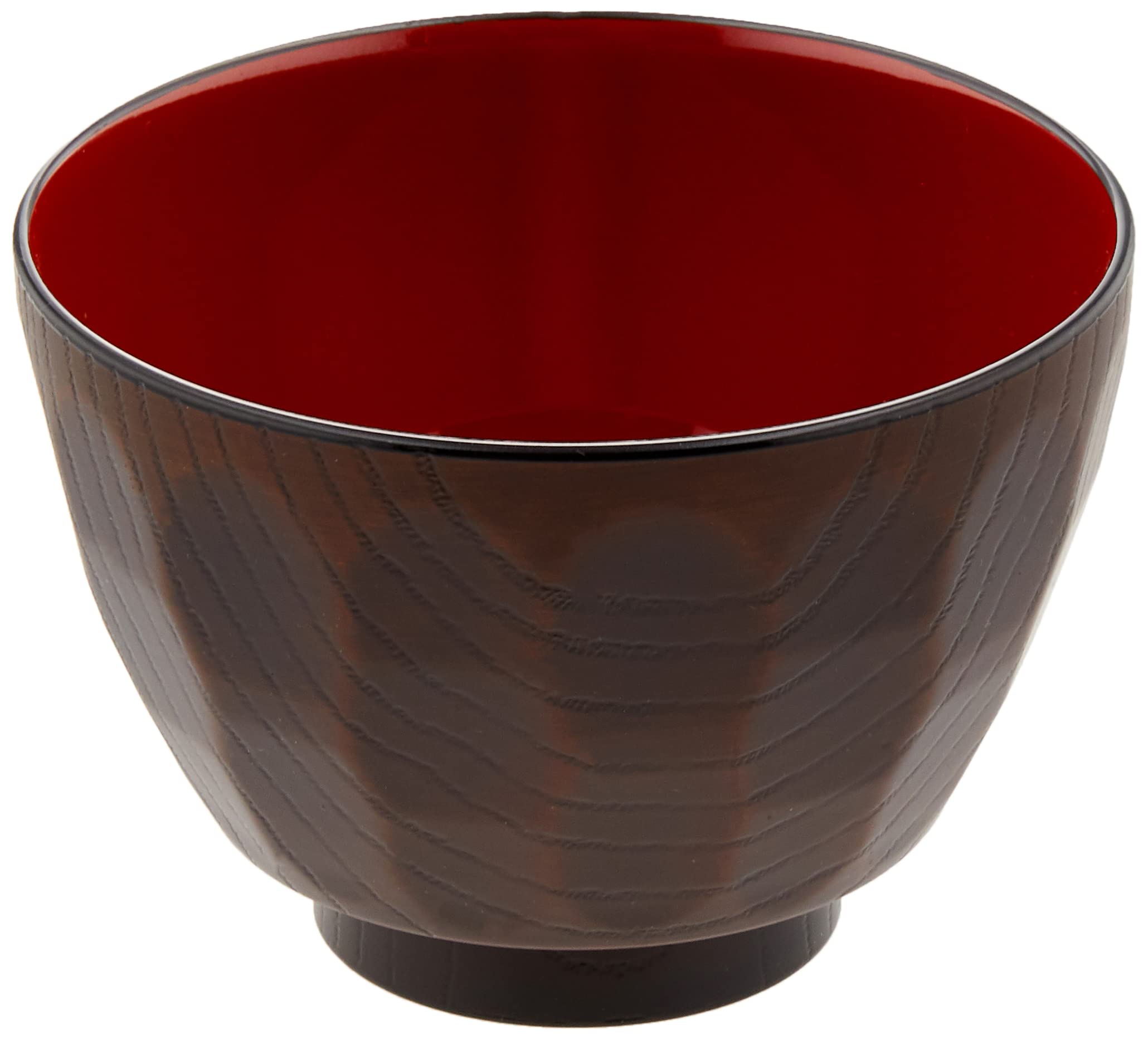 Yamanaka Lacquerware Fit Dishwasher Tortoiseshell Pattern Soup Tochigi Wood 5338 Bowl, Safe, Bowl, Grain, коричневый