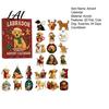 Christmas Tree Hanging Decor 2026 Labrador Advent Calendar 24 Days 2D Flat Acrylic Dog Ornaments Countdown Collectible Cute Festive Pendants
