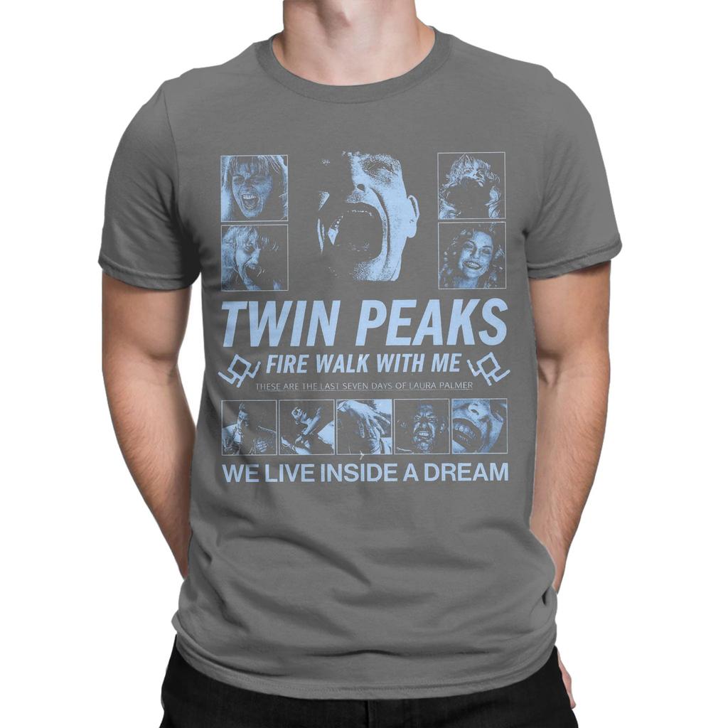 Benvenuti A Twin Peaks Classico Dramma TV Stampa Still T-shirt Unisex Donna Girocollo Cotone Estiva Maglietta Oversize Casual Harajuku Stile Top
