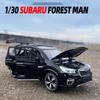 1:30 Subaru Forester Off Road SUV Vehicle Alloy Diecast Car Model Sound & Light Computer Host DIY Desktop Trendy Ornaments Gift