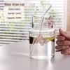 3D Butterfly Glass Straw Cup