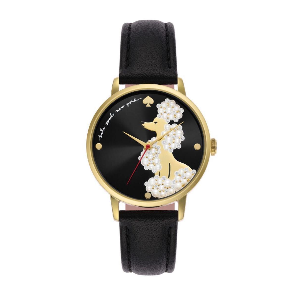Used kate spade NEW YORK Poodle Motif Analog Watch New Unused Water Resistant 3 ATM