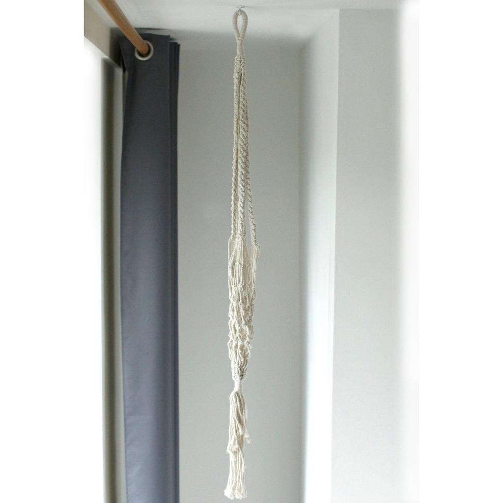 Macrame Pot Holder Extra Long Large