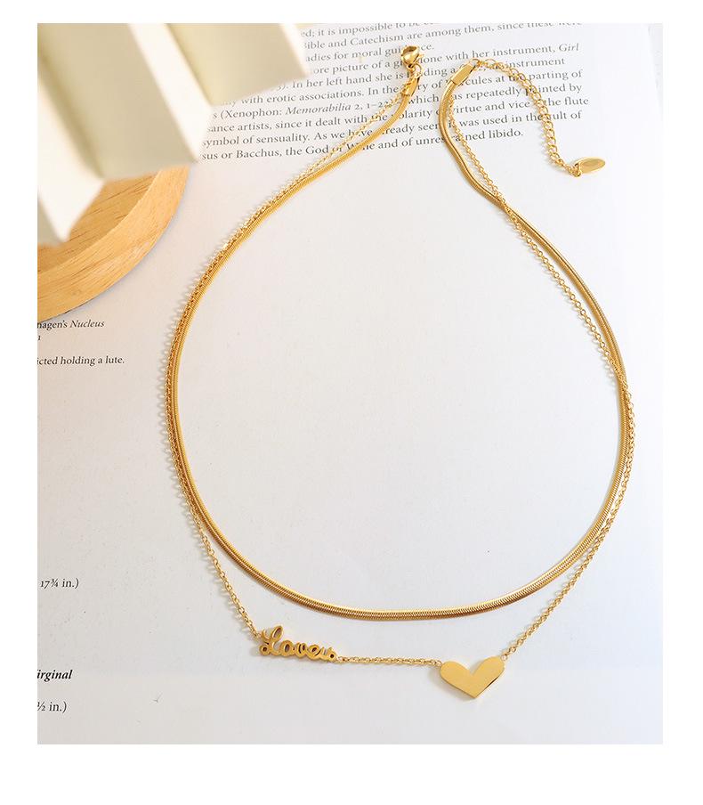 European Double Layer Heart Necklace for Women - Trendy Spicy Girl Clavicle Chain