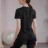 Quick-Dry Breathable Yoga Running Shirt - Short-Sleeved, Round Neck, Fitness Training Top