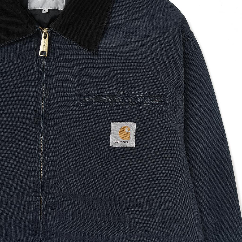 Carhartt WIP FW25 OG Detroit Jacket Klasyczny Luźny Krój Zapięcie na Zamek Błyskawiczny Kurtki Męskie I035614-0DI-4O