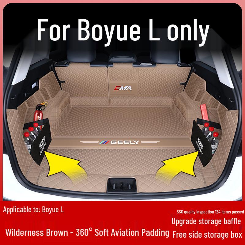 Geely Boyue L 2024 Trunk Mat - Full Coverage Tail Box Interior Decor Fán