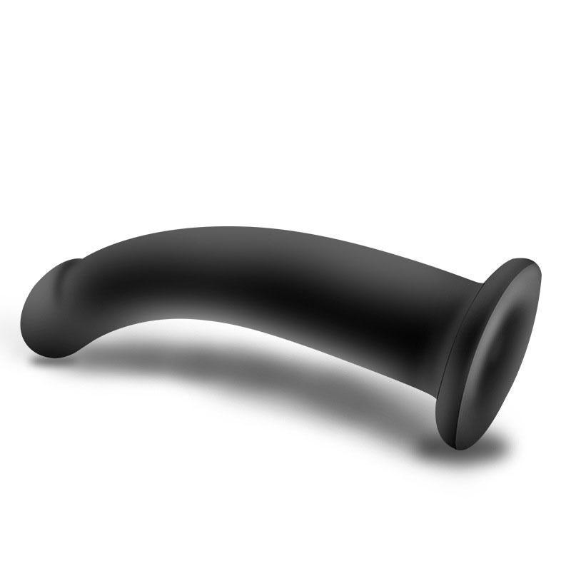 Black Butt Dildo Plug with Sucker Mount 4 Sizes for Gay Female