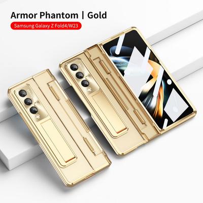 Wireless Charge Phone Case For Samsung Galaxy Z Fold6 Fold5 Fold4 Fold 3 All Inclusive Luxury Armor Shockproof Flip Folding Cover